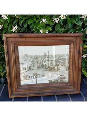 Antique Historic picture of Highway 101 (PCH) Newport Beach in the 1930's
